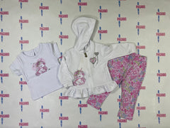 Set tuta 3 pezzi UNICORN FLOWER LOVE