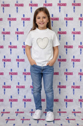 T-shirt HEART WHITE - Pagano Baby Store