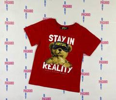 T-shirt STAY IN REALITY - Pagano Baby Store