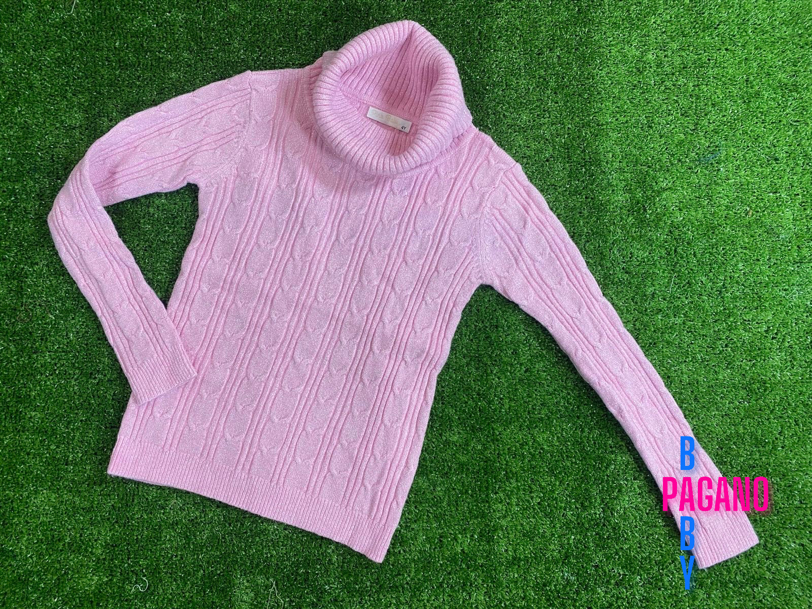 Maglioncino PINK BABY BRAIDS - Pagano Baby Store