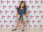 Completino BLUE FLOWER PHARD GIRL - Pagano Baby Store