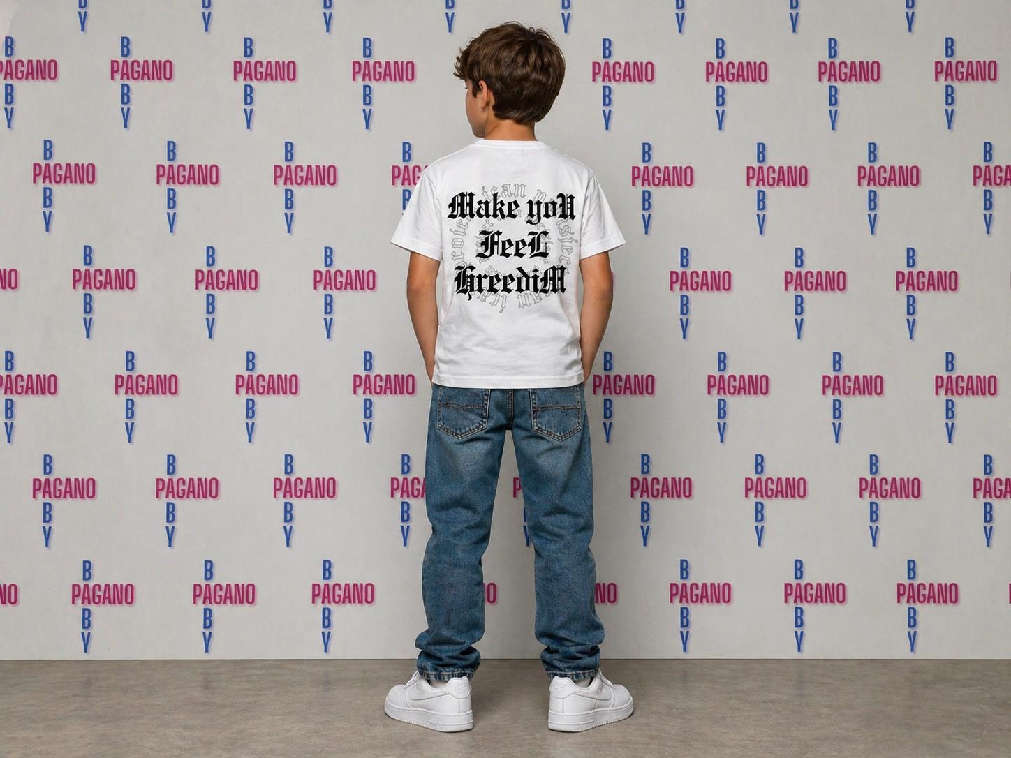 T-shirt MAKE YOU FEEL - Pagano Baby Store