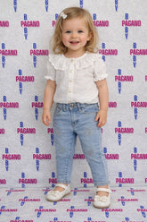 Jeans SWEET JUNIOR FLOWER - Pagano Baby Store
