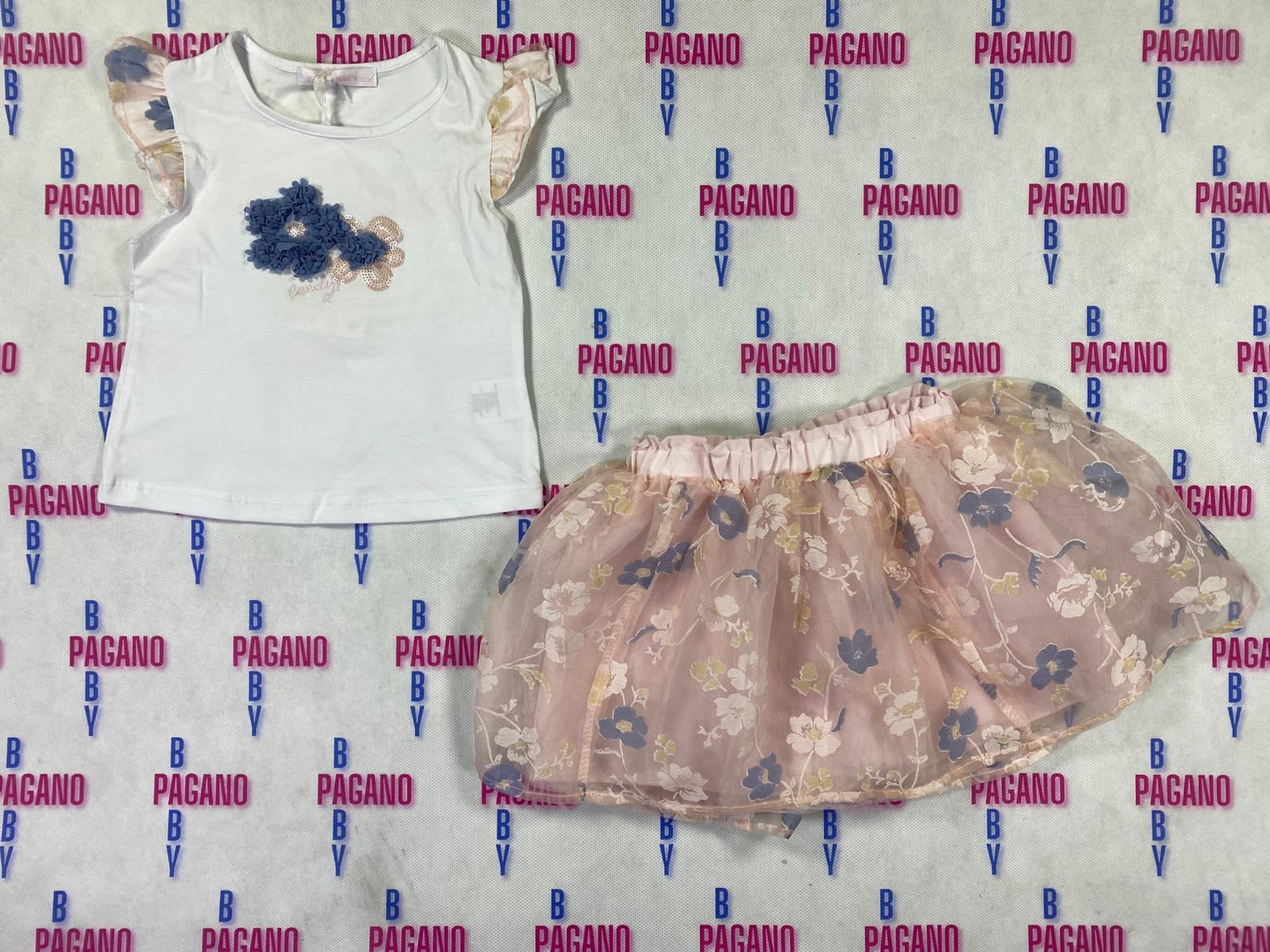 Completino FLOWER BLUE - Pagano Baby Store