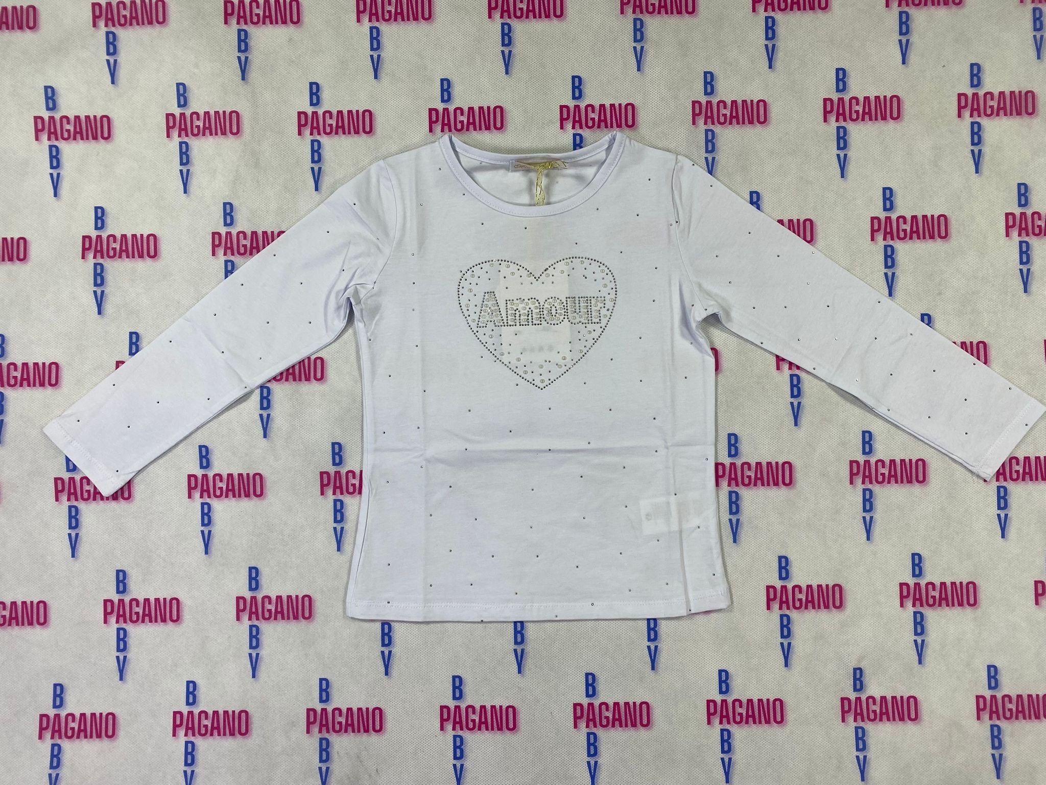 Maglietta AMOUR HEART LOVE - Pagano Baby Store