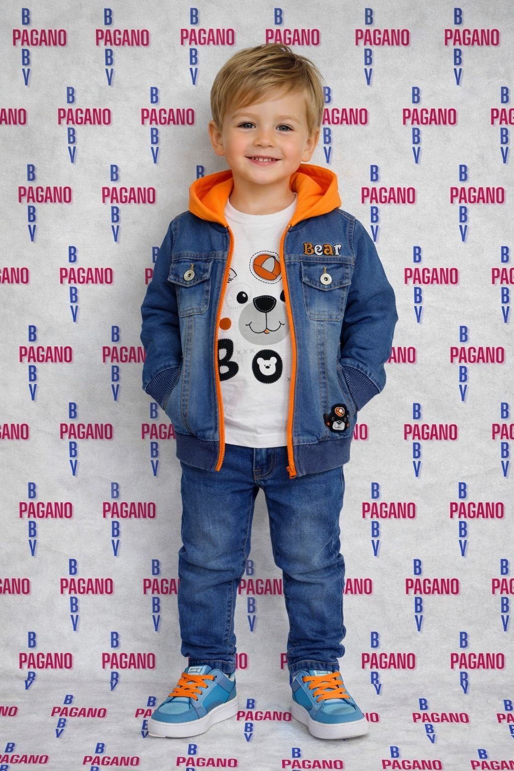 Set BEAR ORANGE - Pagano Baby Store