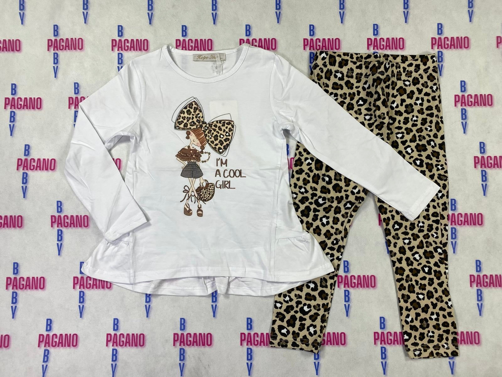 Completino LEOPARD I'M A COOL GIRL - Pagano Baby Store