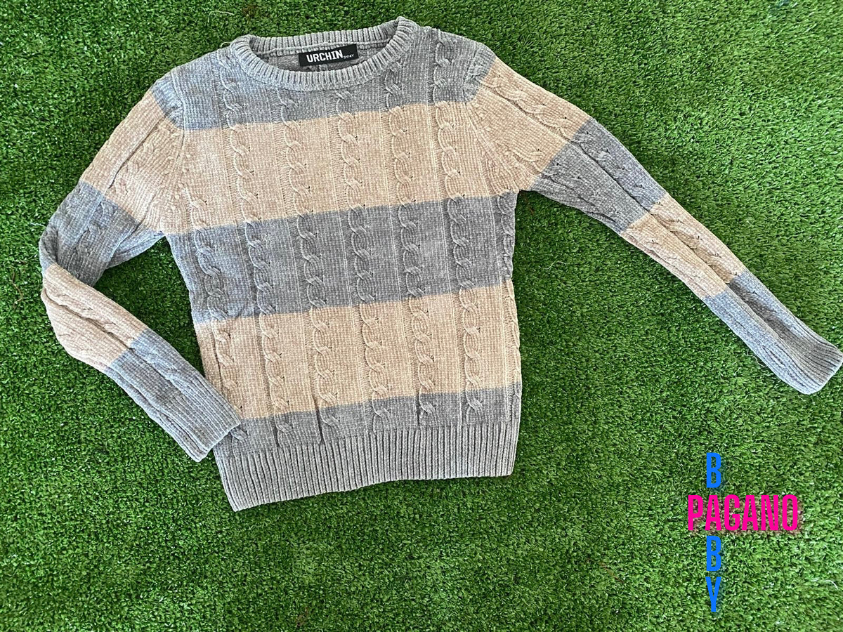 Maglione STRISCE TRECCE - Pagano Baby Store