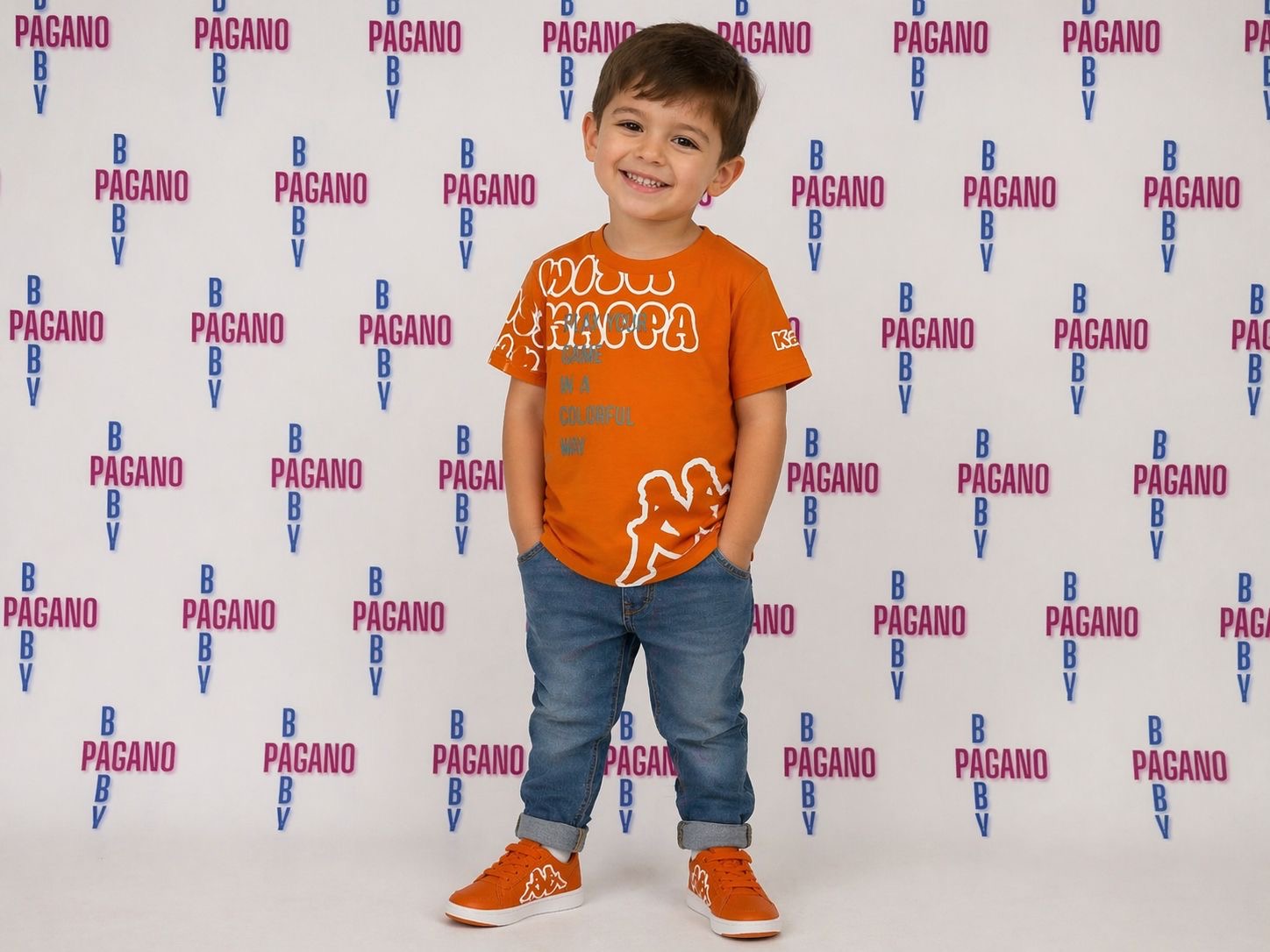T-shirt KAPPA ORANGE BABY - Pagano Baby Store