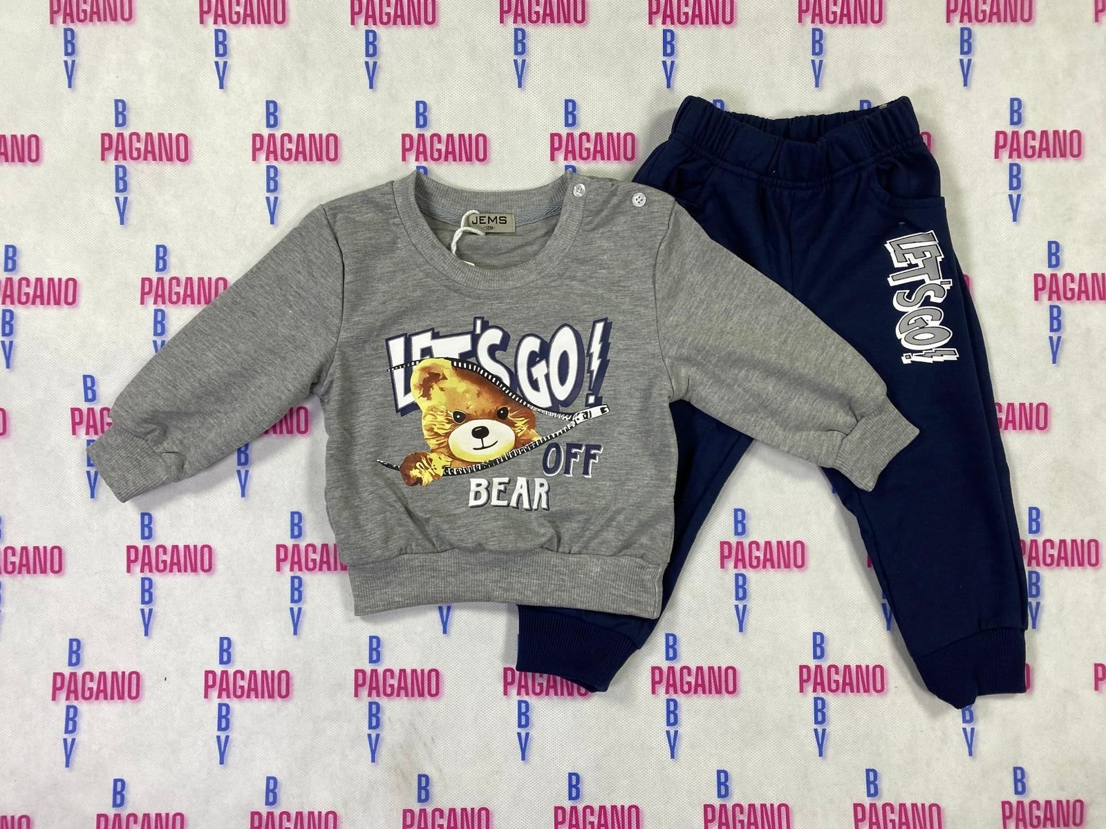 Tuta LET'S GO! OFF BEAR - Pagano Baby Store