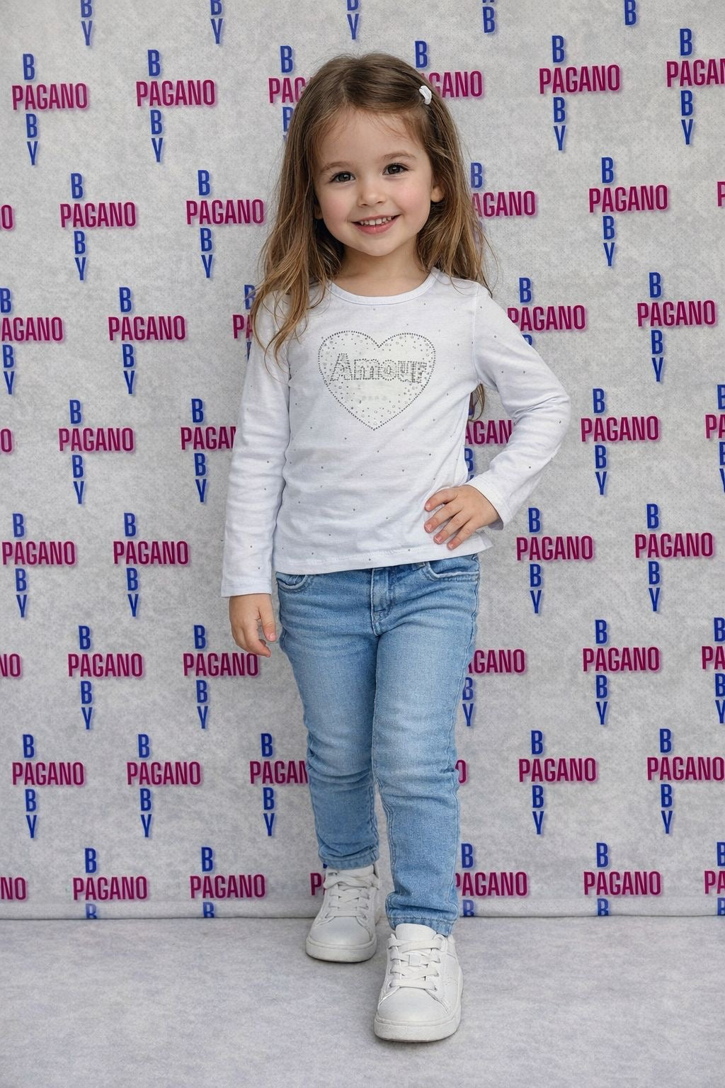 Maglietta AMOUR HEART LOVE - Pagano Baby Store
