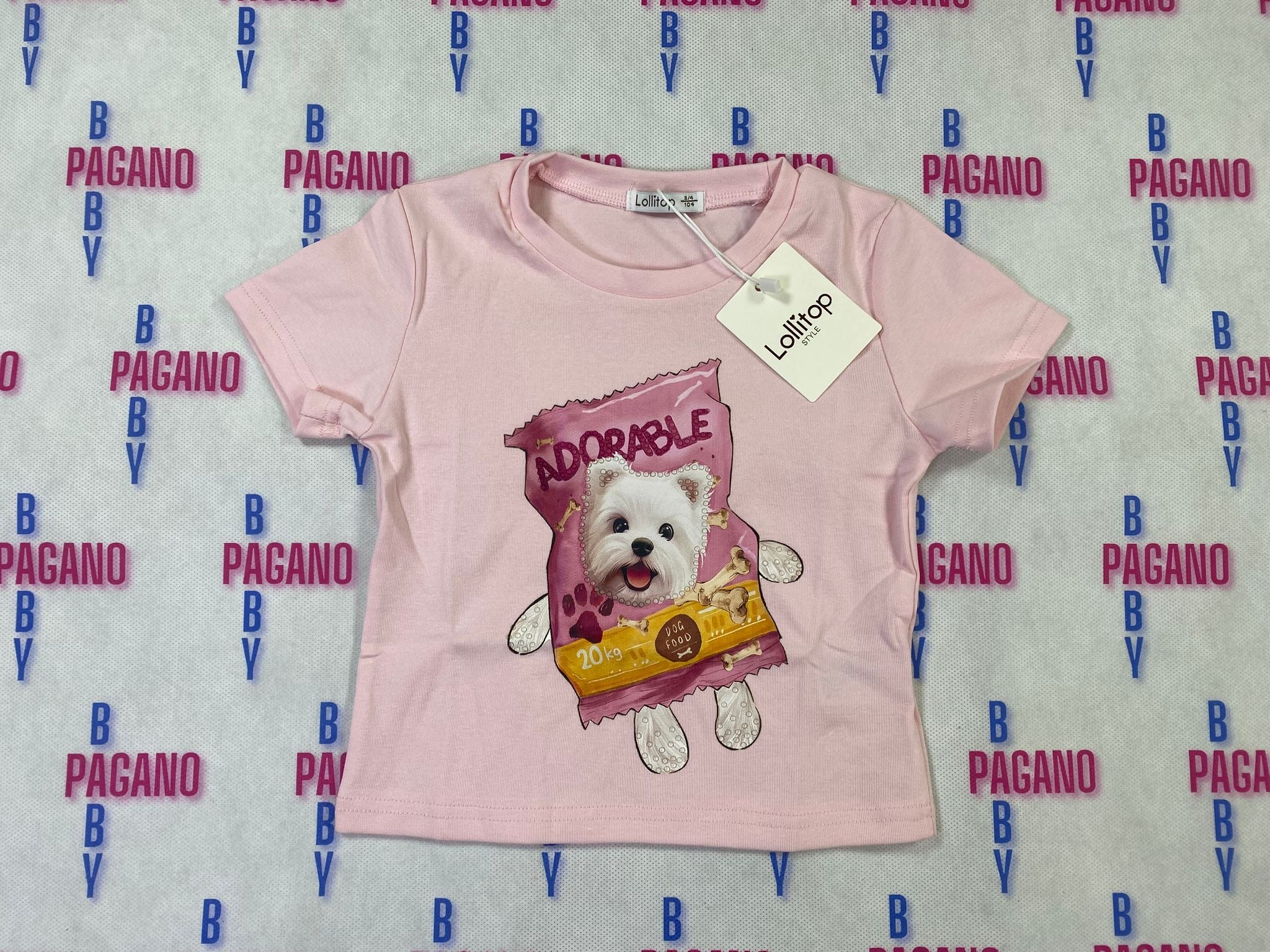 T-shirt ADORABLE LOLLITOP - Pagano Baby Store